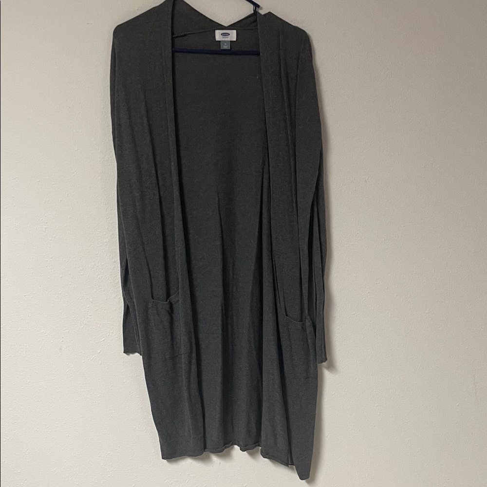 Old Navy Charcoal Open Front Cardigan - Medium